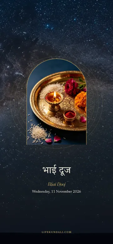 Bhai Dooj 2026 phone wallpaper