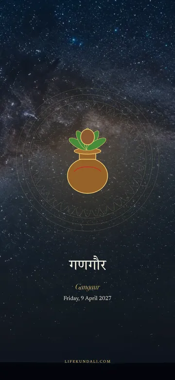 Gangaur 2027 phone wallpaper