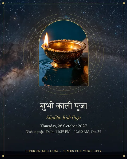 Shubho Kali Puja: greeting post, Kali Puja 2027