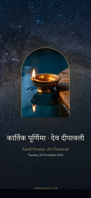 Kartik Purnima · Dev Deepawali 2026 phone wallpaper