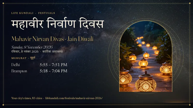 Mahavir Nirvan Divas · Jain Diwali 2026