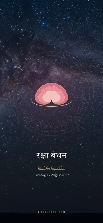 Raksha Bandhan 2027 phone wallpaper